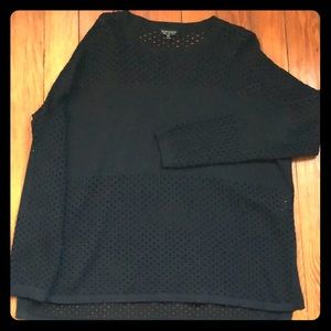Jersey black Mesh TopShop Top
